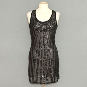 verty sequin dress Verty Sequin Beaded Halter Mini Cocktail Dress Blush Pink Silver Size Large NWT